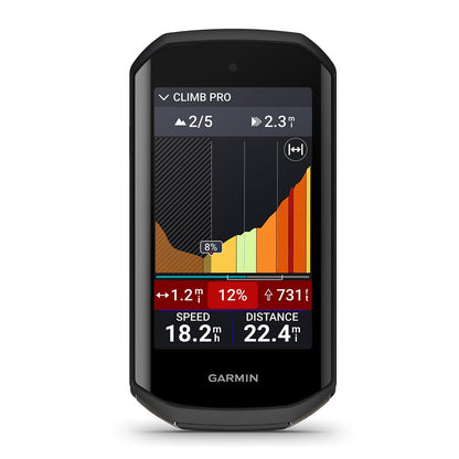 Garmin Edge 1050 Premium Cycling Computer Bundle - Color Touchscreen, Built-in Speaker, Training & Group Ride, Road Alerts with PlayBetter Silicone Case (White), Screen Protectors, Tether & More