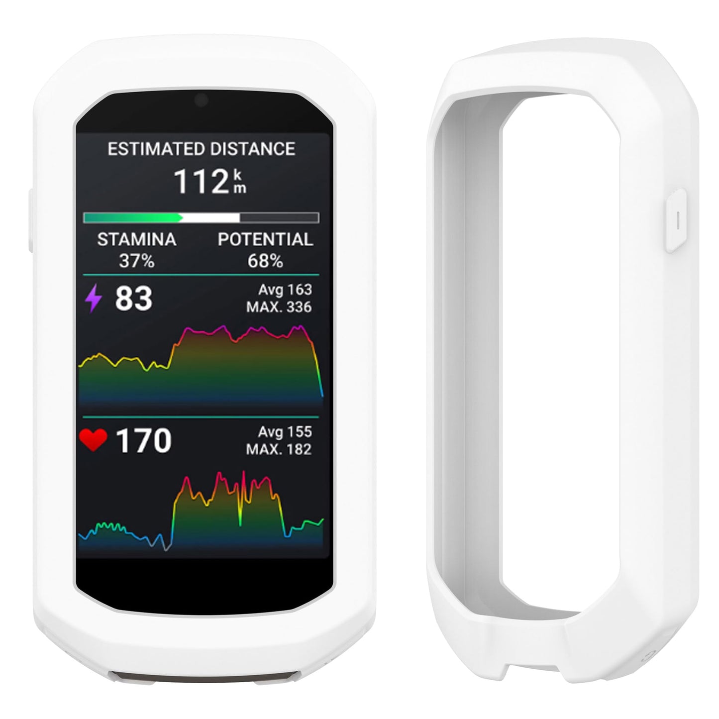 Garmin Edge 1050 Premium Cycling Computer Bundle - Color Touchscreen, Built-in Speaker, Training & Group Ride, Road Alerts with PlayBetter Silicone Case (White), Screen Protectors, Tether & More